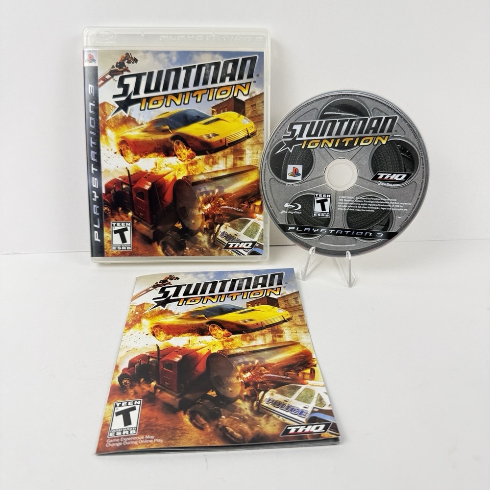 Stuntman: Ignition (Sony PlayStation 3, 2007) PS3 Complete Manual Tested Works